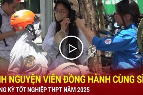 Thanh niên tình nguyện đồng hành cùng sĩ tử trong kỳ thi tốt nghiệp THPT 2025