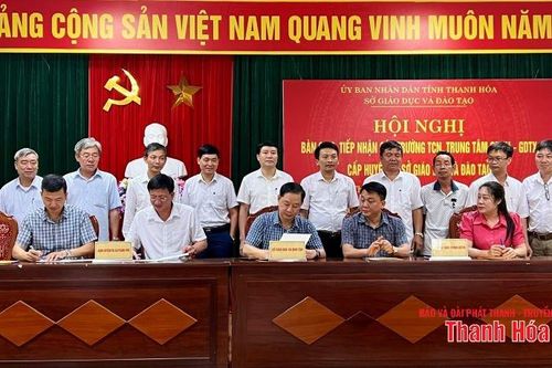 Bàn giao các trường Trung cấp nghề, Trung tâm GDNN - GDTX cấp huyện về Sở GD&ĐT