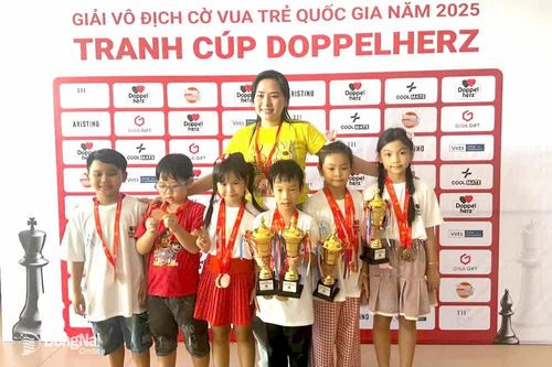 Đồng Nai đạt thành tích ấn tượng với 5 huy chương vàng, xếp hạng 6 Giải cờ vua trẻ quốc gia 2025