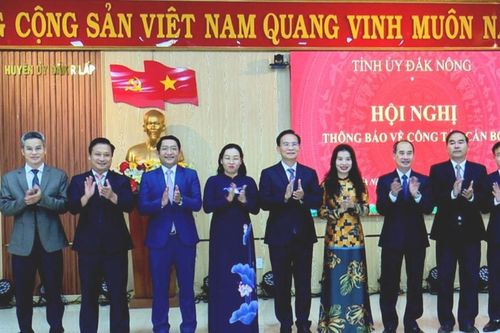 Thông báo công tác cán bộ tại 3 xã mới tại Đắk R'lấp