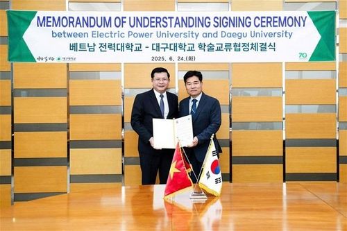 Trường Đại học Điện lực và Đại học Daegu, Hàn Quốc thúc đẩy hợp tác song phương cùng phát triển