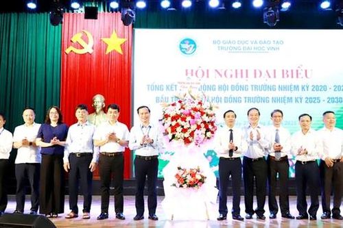 Trường Đại học Vinh tổng kết, bầu Hội đồng trường nhiệm kỳ 2025 - 2030