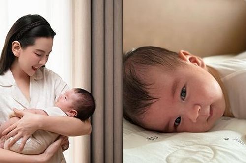 MC Mai Ngọc khoe khoảnh khắc đáng yêu của con trai 2 tháng tuổi khiến nhiều người bất ngờ