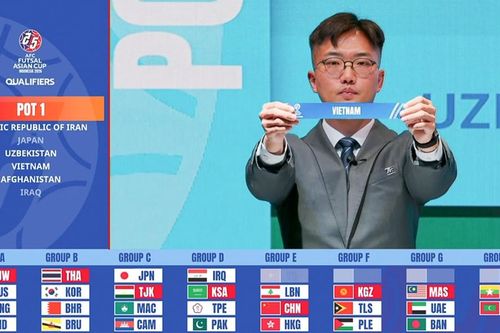 Tuyển futsal Việt Nam gặp Trung Quốc tại vòng loại châu Á 2026