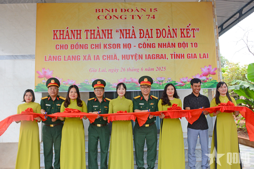 Công ty 74 (Binh đoàn 15): Nhiều hoạt động an sinh xã hội ý nghĩa trên địa bàn biên giới tỉnh Gia Lai