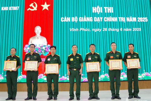 Kho KT887 tổ chức hội thi cán bộ giảng dạy chính trị năm 2025