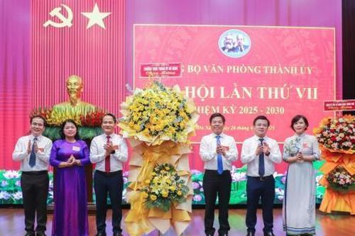 Đảng bộ Văn phòng Thành ủy tổ chức Đại hội lần thứ VII, nhiệm kỳ 2025-2030