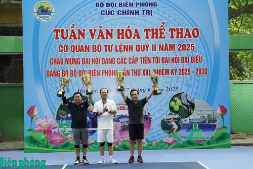 Sôi nổi, hấp dẫn giải Pickleball hưởng ứng Tuần Văn hóa-Thể thao cơ quan Bộ Tư lệnh BĐBP