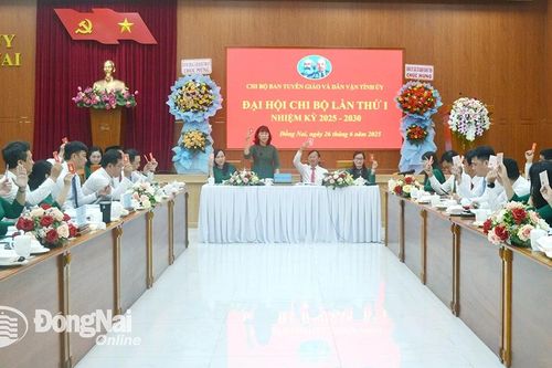 Đại hội Chi bộ Ban Tuyên giáo và dân vận Tỉnh ủy lần thứ I, nhiệm kỳ 2025-2030