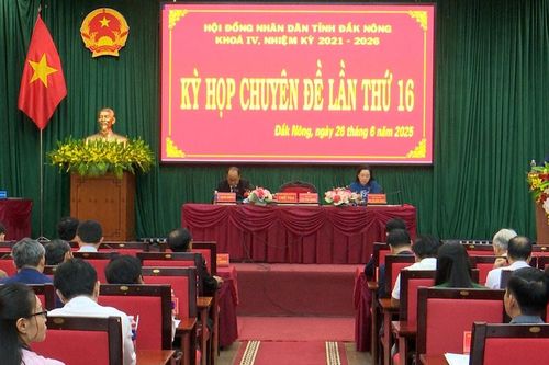 Kỳ họp chuyên đề lần thứ 16, HĐND tỉnh Đắk Nông khóa IV