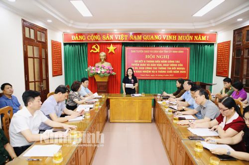 Sơ kết công tác tuyên giáo và dân vận 6 tháng đầu năm