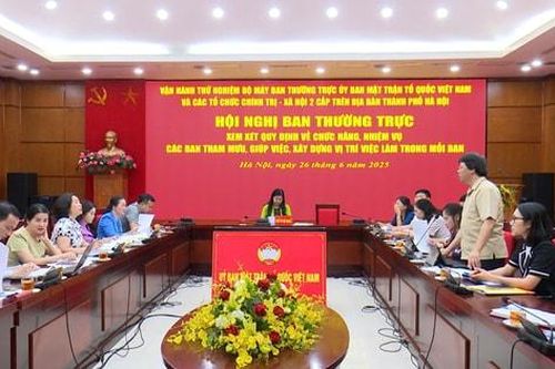 Vận hành thử bộ máy Ban Thường trực Ủy ban MTTQ và các tổ chức chính trị - xã hội thành phố Hà Nội