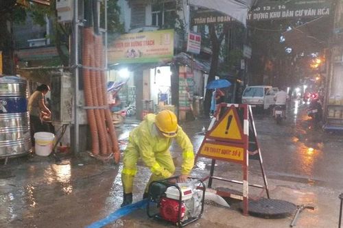 Chủ động phương án thoát nước cao điểm mùa mưa