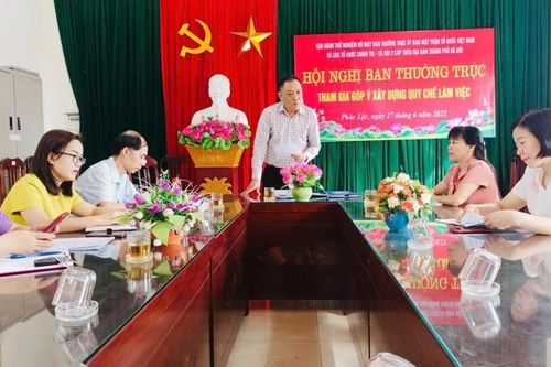 Hà Nội: vận hành thử nghiệm bộ máy Ủy ban MTTQ Việt Nam xã Phúc Lộc