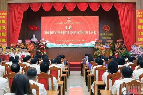 Bổ nhiệm lãnh đạo Viện Kiểm sát nhân dân tỉnh Lâm Đồng mới