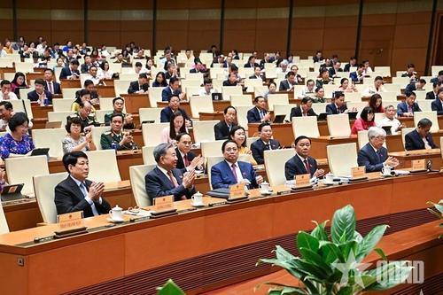 Quốc hội thông qua Luật sửa đổi, bổ sung một số điều của 11 luật về quân sự, quốc phòng với 100% đại biểu có mặt tán thành