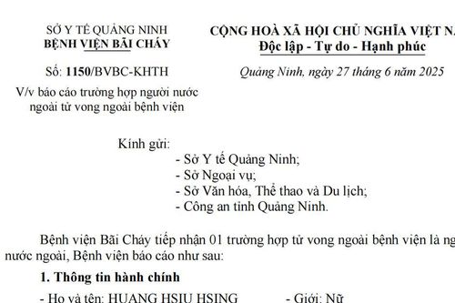 Du khách nước ngoài đột ngột mất ý thức rồi tử vong tại Quảng Ninh