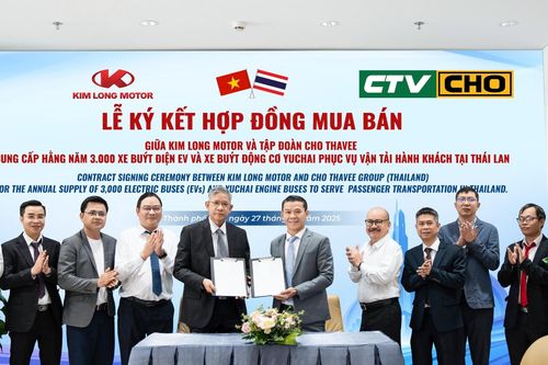 Kim Long Motor sẽ xuất khẩu 3.000 xe buýt sang Thái Lan