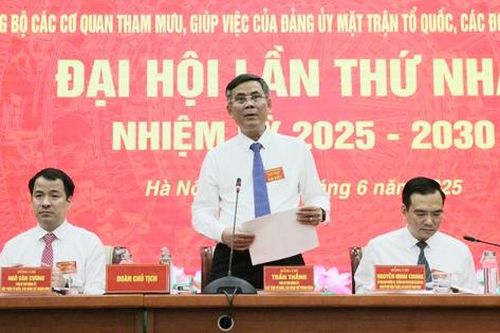 Đảng bộ các cơ quan tham mưu, giúp việc của Đảng ủy MTTQ, các đoàn thể Trung ương tổ chức thành công Đại hội lần thứ nhất