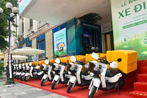 Cận cảnh loạt xe máy điện Benly e: vừa được HVN bàn giao cho Bưu điện Hà Nội