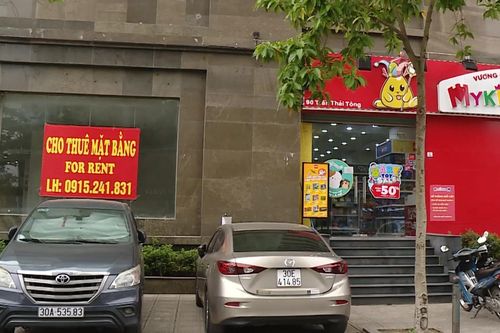 Shophouse chân đế chung cư ế ẩm