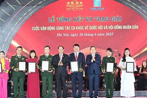 Trao giải Cuộc vận động sáng tác ca khúc về Quốc hội và Hội đồng nhân dân