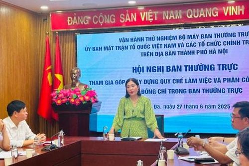 Vận hành thử nghiệm bộ máy Ban Thường trực Ủy ban MTTQ phường Đống Đa (mới)
