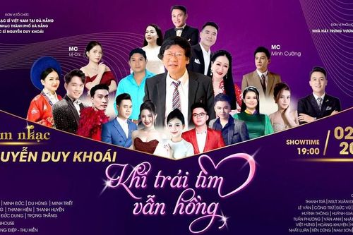Tổ chức đêm nhạc tri ân thành tựu âm nhạc của nhạc sĩ Nguyễn Duy Khoái