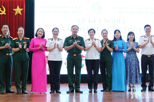 Hội Phụ nữ ICD Tân Cảng Sóng Thần ký kết chương trình phối hợp hoạt động với Hội Phụ nữ Bệnh viện Quân y 4