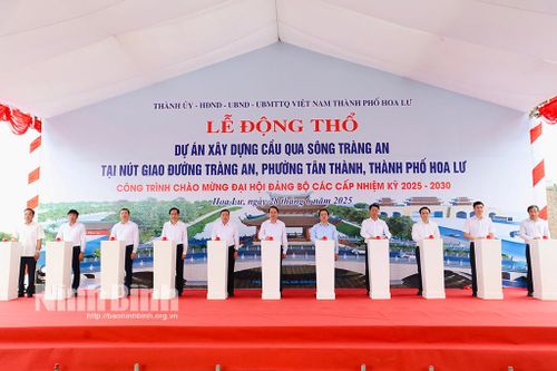 Lễ động thổ Dự án xây dựng cầu qua sông Tràng An