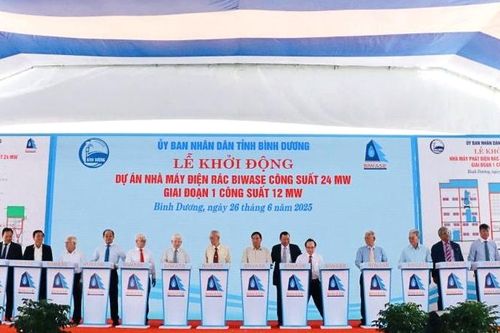 Nước Bình Dương (BWE) khởi công nhà máy điện rác 12 MW