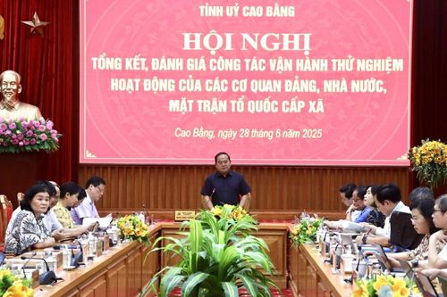 Tổng kết đánh giá công tác vận hành thử nghiệm hoạt động các cơ quan Đảng, nhà nước, mặt trận Tổ quốc cấp xã