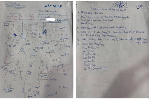 Loạt giấy nháp 'gây bão' mùa thi tốt nghiệp THPT