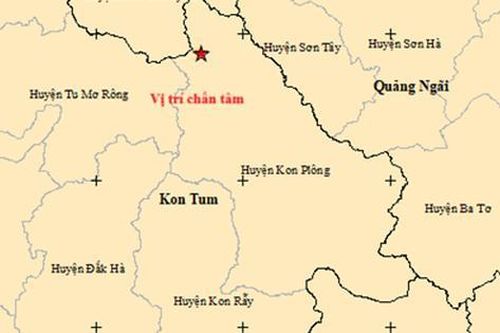 Kon Tum lại động đất mạnh 3.7 độ