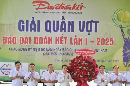 Giải Quần vợt Báo Đại Đoàn Kết lần I – 2025: Hào hứng và sôi động