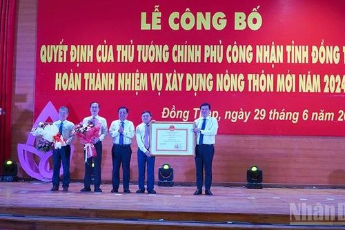 Đồng Tháp hoàn thành nhiệm vụ xây dựng nông thôn mới