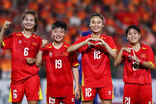 Đội tuyển nữ Việt Nam khởi đầu tưng bừng tại vòng loại Asian Cup nữ 2026