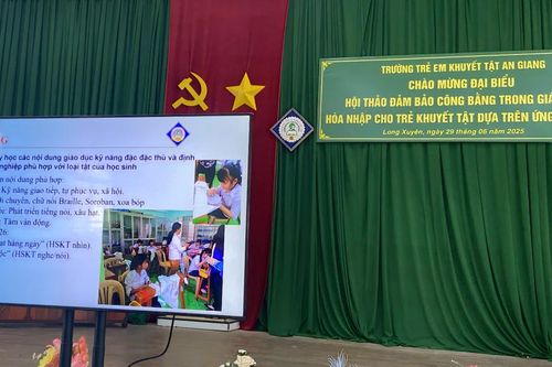 An Giang tiếp tục triển khai hoạt động giáo dục hòa nhập cho trẻ khuyết tật
