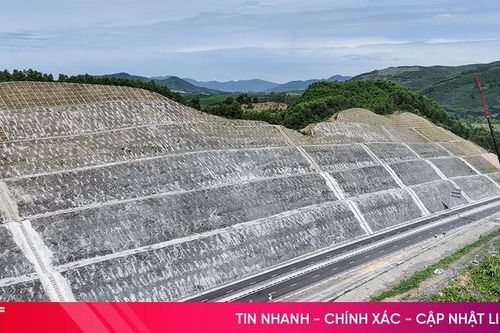 Tập trung hoàn thiện hệ thống chống sạt lở trên cao tốc Vũng Áng - Bùng
