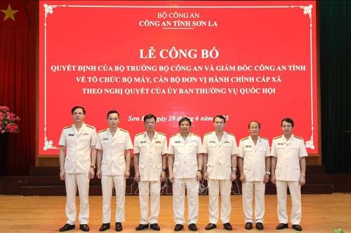 Sơn La: Công bố 75 Công an xã, phường theo mô hình tổ chức mới