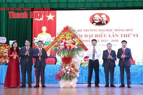 Đại hội đại biểu Đảng bộ Trường Đại học Hồng Đức lần thứ VI, nhiệm kỳ 2025-2030