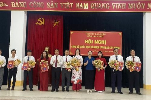 Công bố quyết định bổ nhiệm lãnh đạo cấp phòng thuộc Báo Lai Châu
