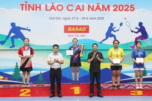 Bế mạc Giải Vô địch cầu lông, bóng bàn tỉnh Lào Cai năm 2025