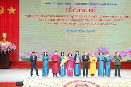 Hà Nội công bố các chức danh trong Ban Thường trực Ủy ban Mặt trận Tổ quốc Việt Nam thành phố