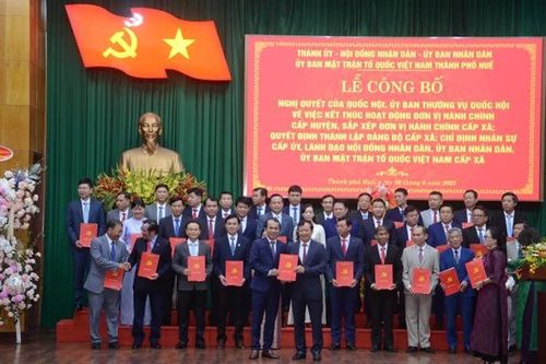 Huế công bố mô hình chính quyền địa phương hai cấp