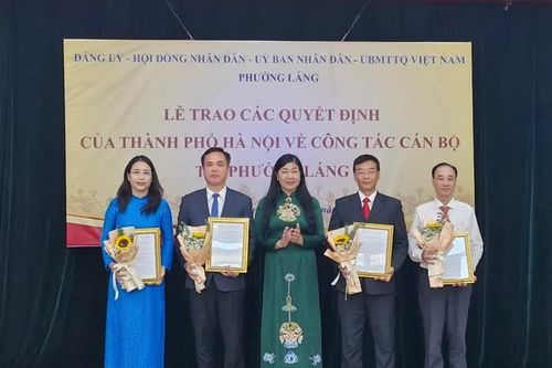 Công bố các Quyết định về tổ chức bộ máy phường Láng