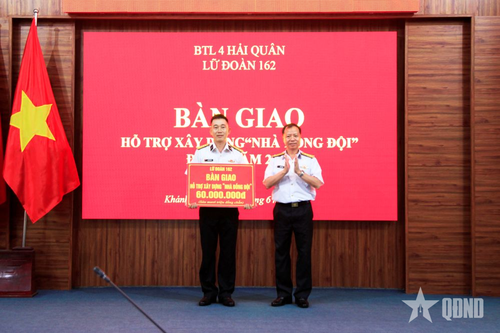 Lữ đoàn 162, Vùng 4 Hải quân trao kinh phí hỗ trợ xây dựng nhà đồng đội đợt 2 năm 2025