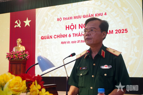 Bộ Tham mưu Quân khu 4: Hội nghị Quân chính 6 tháng đầu năm 2025