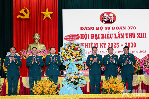 Đảng bộ Sư đoàn 370 khai mạc Đại hội đại biểu Đảng bộ nhiệm kỳ 2025-2030