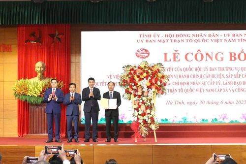 Hà Tĩnh hoàn tất sắp xếp đơn vị hành chính, đổi mới tổ chức bộ máy